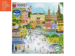 Puslespil med motiv af København, 1000 brikker (str. 1000 brikker)
