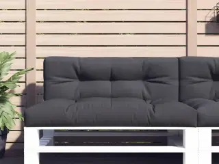 Pallehynde 120x40x12 cm stof antracitgrå