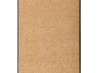 Vaskbar dørmåtte 60x90 cm cremefarvet