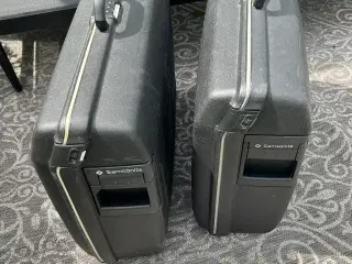 2 stk samsonite kuffert med kodelås