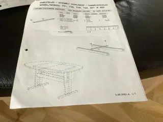 Gangsø sæbebehandlet bøgebord