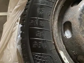 Stålfælge med gode vinterdæk