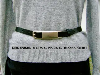 Vintage læderbælte, Bæltekompagniet, Ægte læder