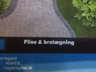 arbejde udføres Flisearbejde/brolægning