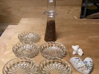 Isassietter, lysestager mm