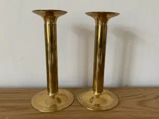 Messing lysestager, ikke vidt gamle