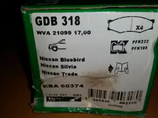 Nissan Silvia/Bluebird bremseklodser.
