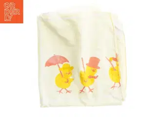 Påskelinned med kyllingemotiv (str. 120x110 cm)