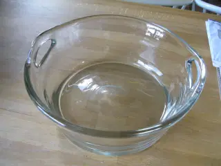 Frugtskål glas med kuglet bund