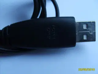 USB kabel med rundt DC-stik 3,5 x 1,3 mm