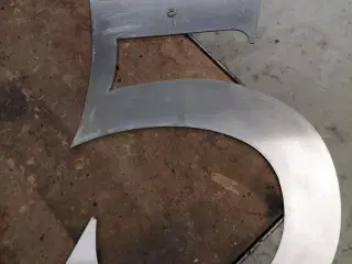 Husnr i rustfri stål