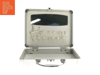 Metalkuffert med spejl (str. 21x17 cm)