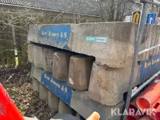 Betonklodser / støtteklodser 21 styk