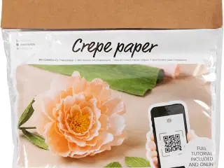 Mini DIY Kit Crepepapir, Pæon, Stræk/crepe: 180%, 105 g, 1 pk.
