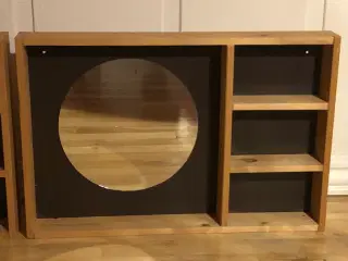 Spejl i trækasse - retro (2 stk. haves)