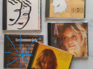 ANNE LINNET: 4 titler fra 80'erne - Stk. 22 kr.