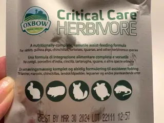 Critical Care Herbivore til kanin