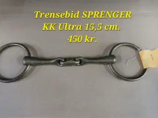 Trensebid, dressurgjord og stigremme. Fra kr