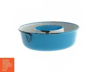 Blå emalje form (str. Ø 19 cm)