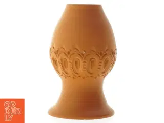 Dekorativ ler vase (str. 13,5 x 8,5 cm)