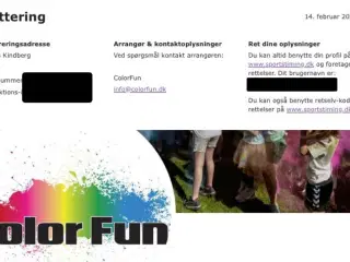 Billet til colorfun 16/8
