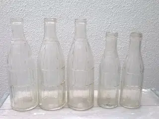 Gamle mælkeflasker 1 og 1/2 liters