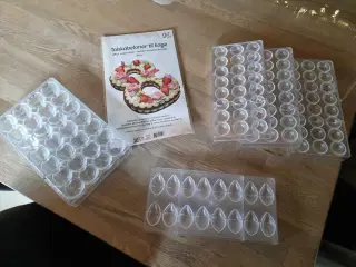 Kage skabelon og chokolade forme 