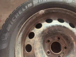 4 stk. stålfælge med Michelin alpin 6, vinterdæk