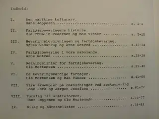 fartøjsbevaring i danmark, red. af ole mortensøn, 