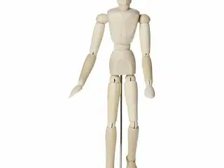 Bøjelig modeldukke til tegning, mand, 30 cm