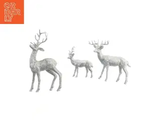 Dekorative rensdyrfigurer (str. 28 & 18 & 12 cm)