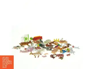 Samling af bondegårdsdyr i plast (str. Miniature)