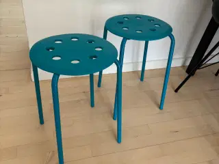 Ikea taburetter blå / grøn