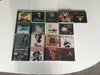 CD samling jazz, rock og pop