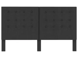 Sengegavl med mønster 180x200 cm stof mørkegrå