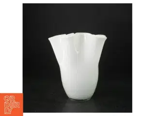 Hvid glas vase