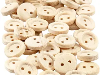 Træknapper 11 mm, 50 stk. - Ideelle til håndarbejde