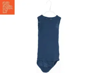 Blå uldbodystocking til baby fra Dilling (str. 92)