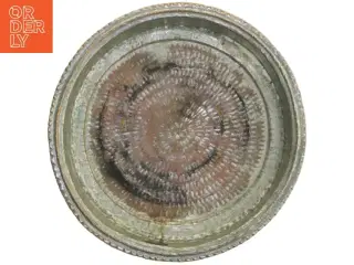 Dekorativ bakke i kobber (str. Ø 36,5 cm)