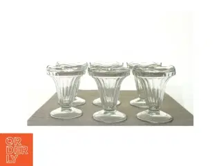 Glas til isdessert fra France (str. 13 x 10 x 8 cm)