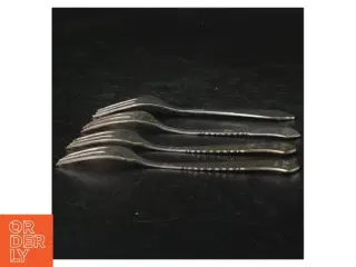 4 kagegafler, 2-tårnet sølvplet(str. 14 cm)