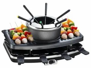 Raclette grill med fondue Continental Edison FD12881 - 1.100 W