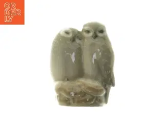 Porcelænsfigur af ugler fra Royal Copenhagen (str. 8 cm)