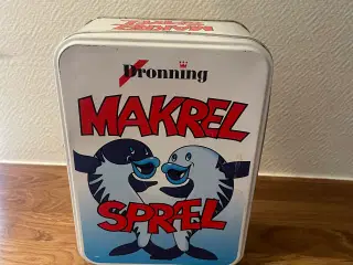 Vintage makrel blik dåse sælges.