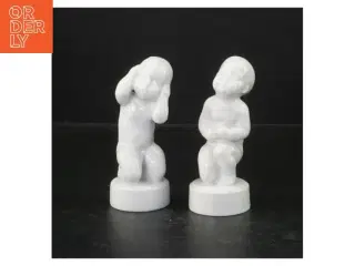 Porcelænsfigurer, to af de fire piner fra Royal Copenhagen (str. 11,5 cm)