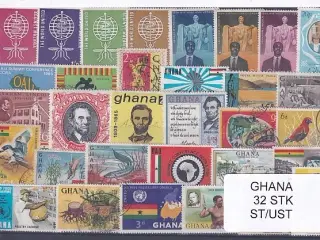 Ghana Samling - 32 Stk. Stenplet/Ustemplet.