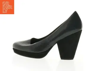 Sorte pumps i læderlook fra Gardenia Copenhagen (str. 39)