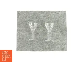 Krystalglas (2 stk) (str. HØ: 14x7 cm)