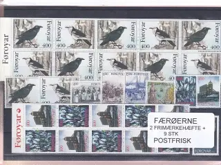 Færøerne - 2 Frimærkehæfter + 9 Stk. - Postfrisk