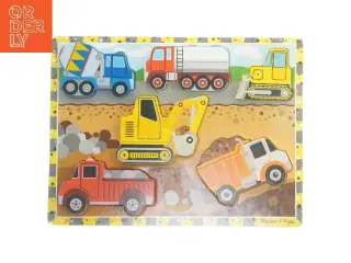 Træpuslespil med byggeplads tema fra Melissa & Doug (str. 30x22,5 cm)